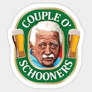 Couple of Schooners Sticker